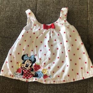 DISNEY girls 6-9 mth Minnie Mouse wrap top